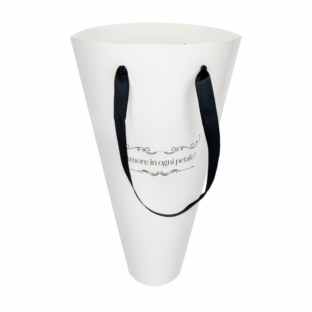 Bouquet Para Flores Blanco San Valentin VALENTINA S.A. 28,7 X 26 Cm - Imagen 2