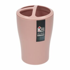 Portacepillos Diseño Aura Essential Rosado CASA PICA 12.5X8 CM