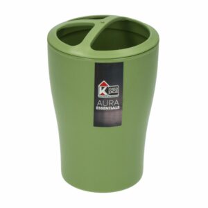 Portacepillos Diseño Aura Essential Verde CASA PICA 12.5X8 CM