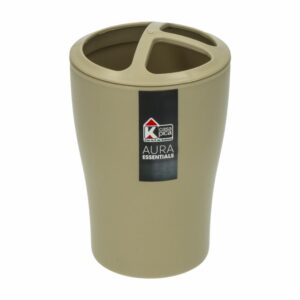 Portacepillos Diseño Aura Essential Beige CASA PICA 12.5X8 CM