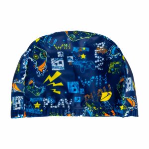 Gorro De Baño Niño Print Azul Marino NAUDER Talla Única