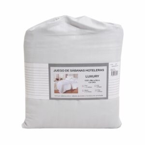 Juego De Sábanas Plata LUXURY