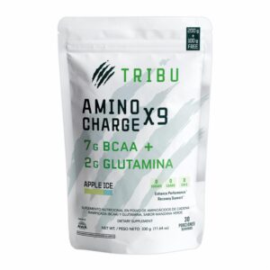 BCAAS Aminoácidos AminoChargeX9 Apple Ice TRIBU NUTRITION 330 G