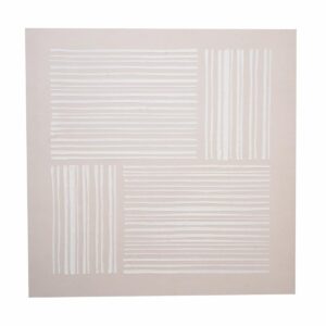 Cuadro Decorativo Diseño Canvas Beige FREE HOME 80X80 CM
