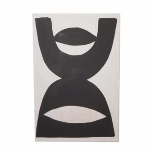 Cuadro Decorativo Diseño Figuras Negras FREE HOME 60X90 CM