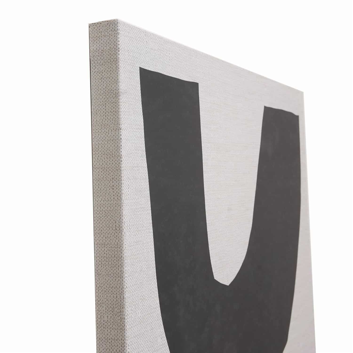 Cuadro Decorativo Diseño Figuras Negras FREE HOME 60X90 CM - Imagen 2