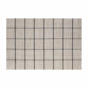 Individual Cuadricula Negro FREE HOME