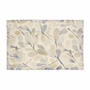 Individual Azul Print Hojas FREE HOME