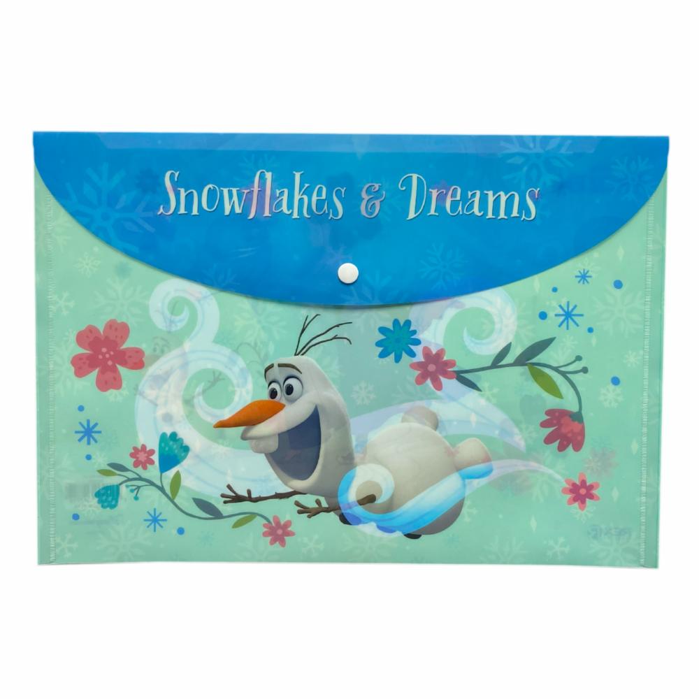 Sobre Porta Documento Diseño Frozen Con Broche REX PLASTICS A4 - Imagen 4