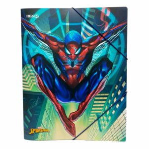 Folder Con Elástico Diseño Spiderman REX PLASTICS A4