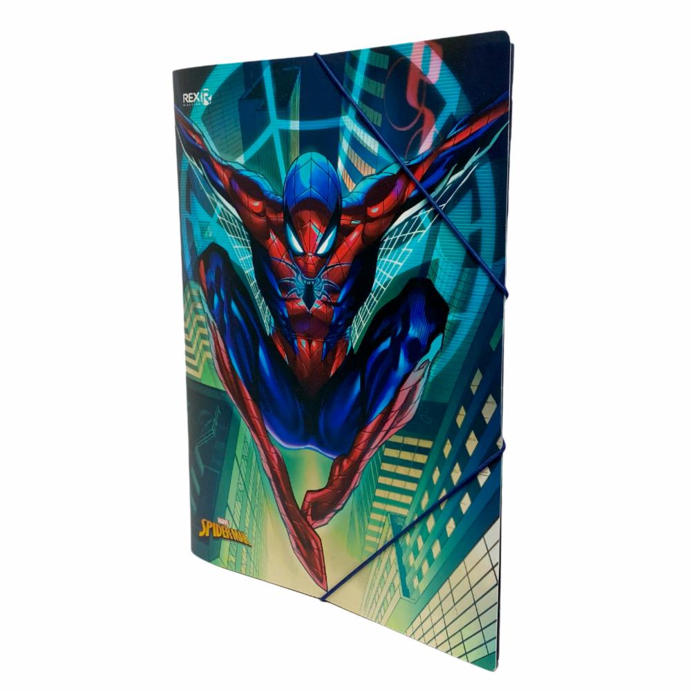 Folder Con Elástico Diseño Spiderman REX PLASTICS A4 - Imagen 2