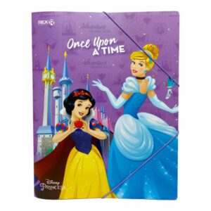 Folder Con Elástico Diseño Princesas REX PLASTICS A4