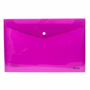 Sobre Porta Documento Morado Con Broche Plástico REX PLASTICS A4