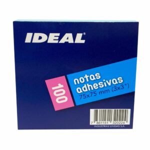 Notas Adhesivas 75X75 Mm Pastel Celeste 100 Hojas IDEAL 75X75 MM