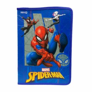 Carpeta Con Zipper Diseño Spiderman REX PLASTICS A4