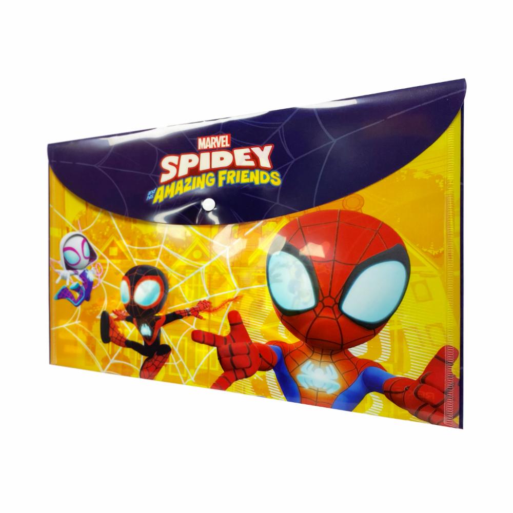 Sobre Porta Documento Diseño Spidey Con Broche REX PLASTICS A4 - Imagen 2