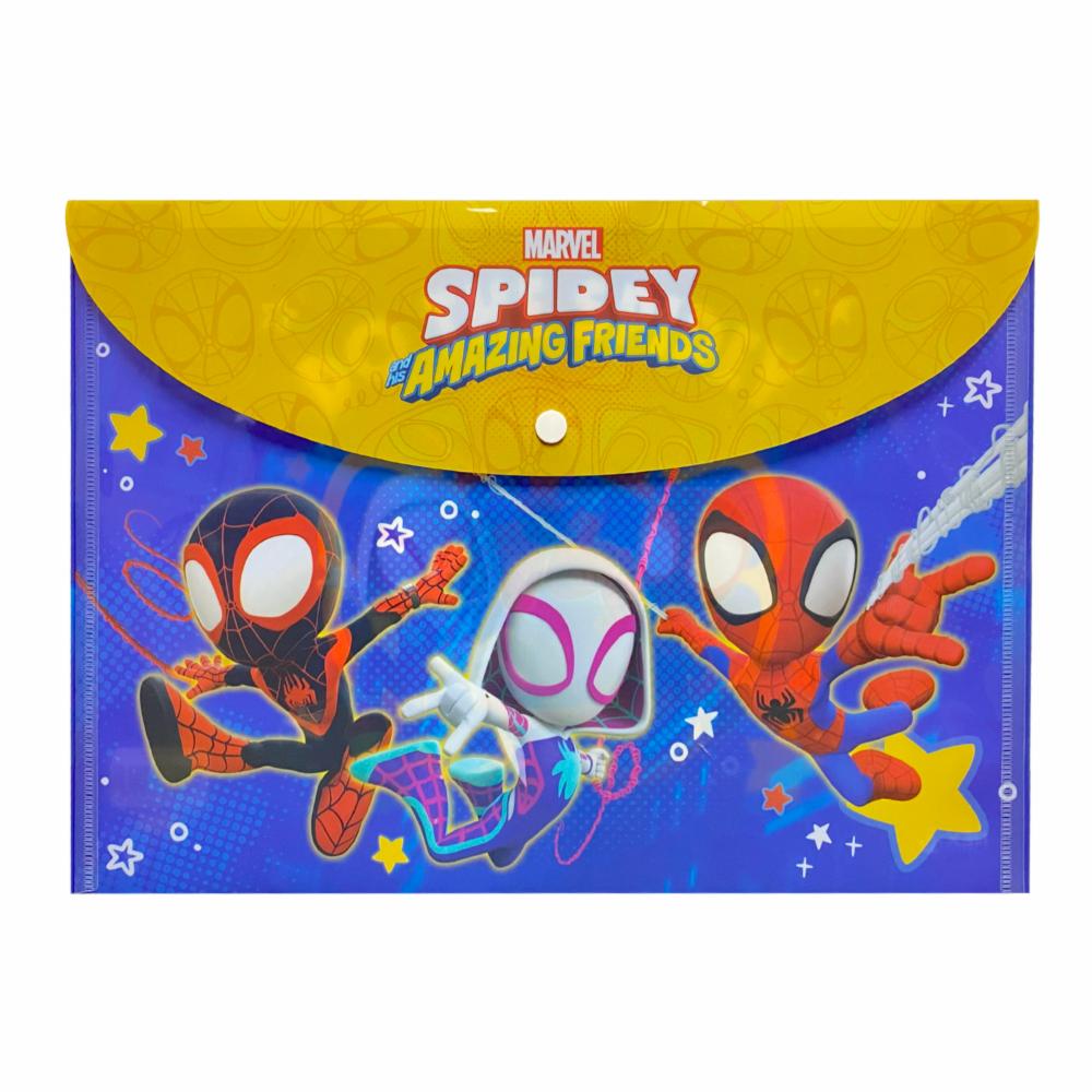 Sobre Porta Documento Diseño Spidey Con Broche REX PLASTICS A4 - Imagen 4
