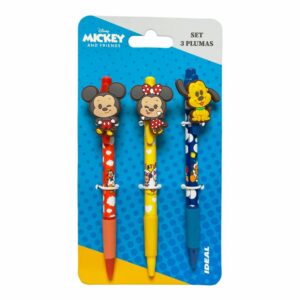 Set Bolígrafos Mickey & Friends IDEAL X3 Uds