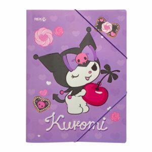 Folder Con Elástico Diseño Kuromi REX PLASTICS A4