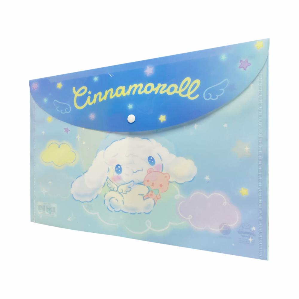 Sobre Porta Documento Diseño Cinnamoroll Con Broche REX PLASTICS A4 - Imagen 2