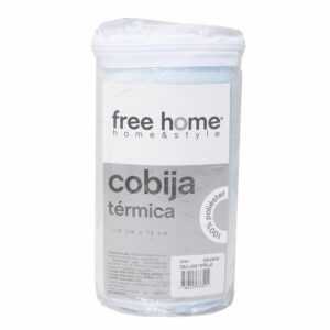 Cobija Para Bebe Diseño Lunas Y Estrellas Celeste FREE HOME 110X75 CM