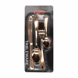 Juego De Cubiertos Color Rose Un Puesto QZQ 4 Piezas