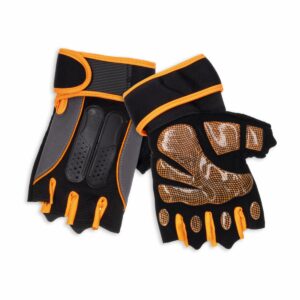 Guantes Ajustables Color Negro Y Naranja TRY AND DO Ajustables