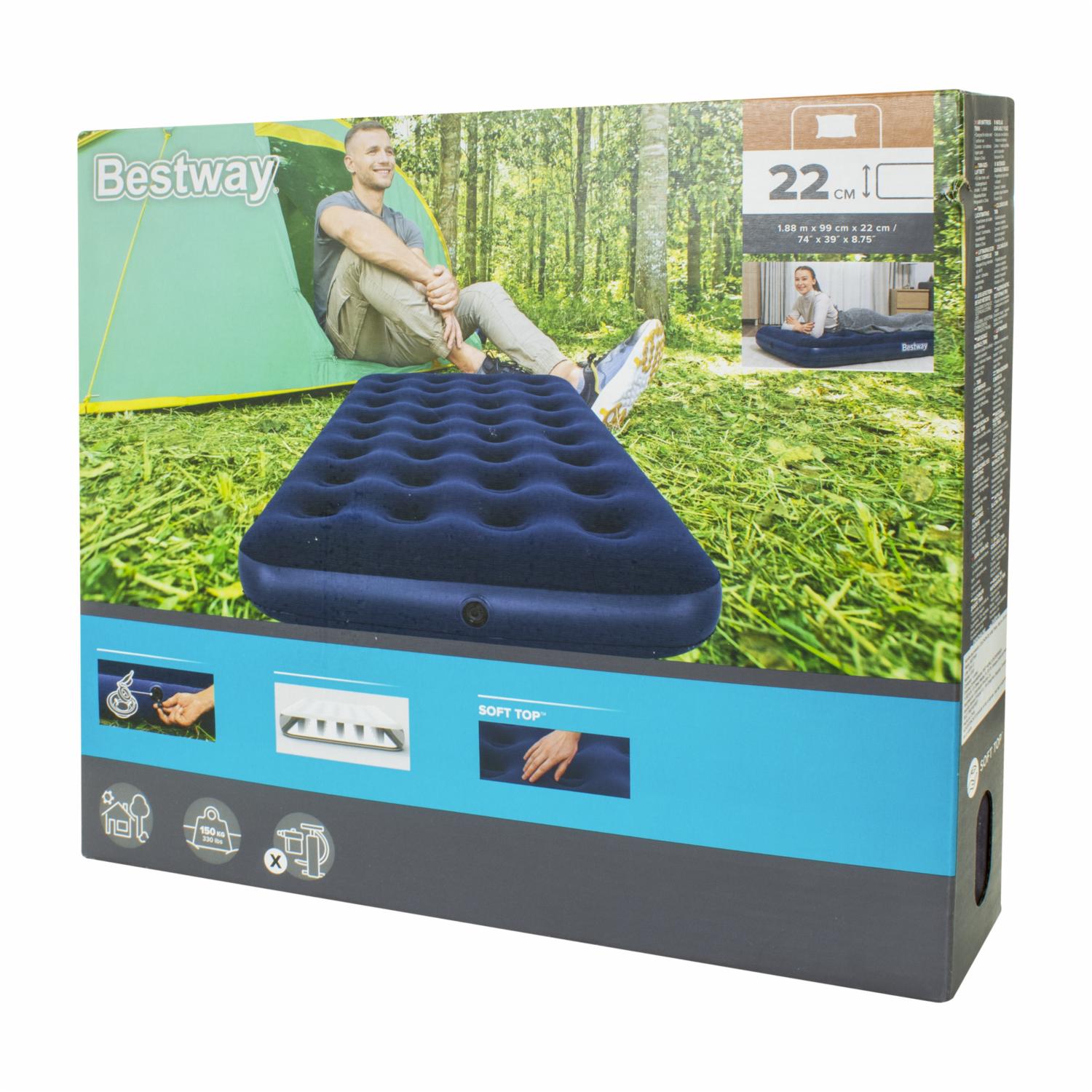 Colchón Inflable Horizon Twin BESTWAY 74" X 39" X 8.5"/1.88M X 99CM X 22CM - Imagen 2