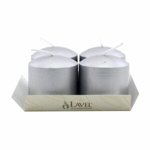Vela Votiva 4X4X4 Cv Lac Plata LAVEL 8 1 X 8 1 X 4 Cm