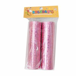 Serpentina Holográfica Rosada HOLIDAY'S 4 cm x 12 cm