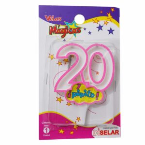 Vela Mágica 20 Y Piquito DISELAR 95 x 155 x 11 mm
