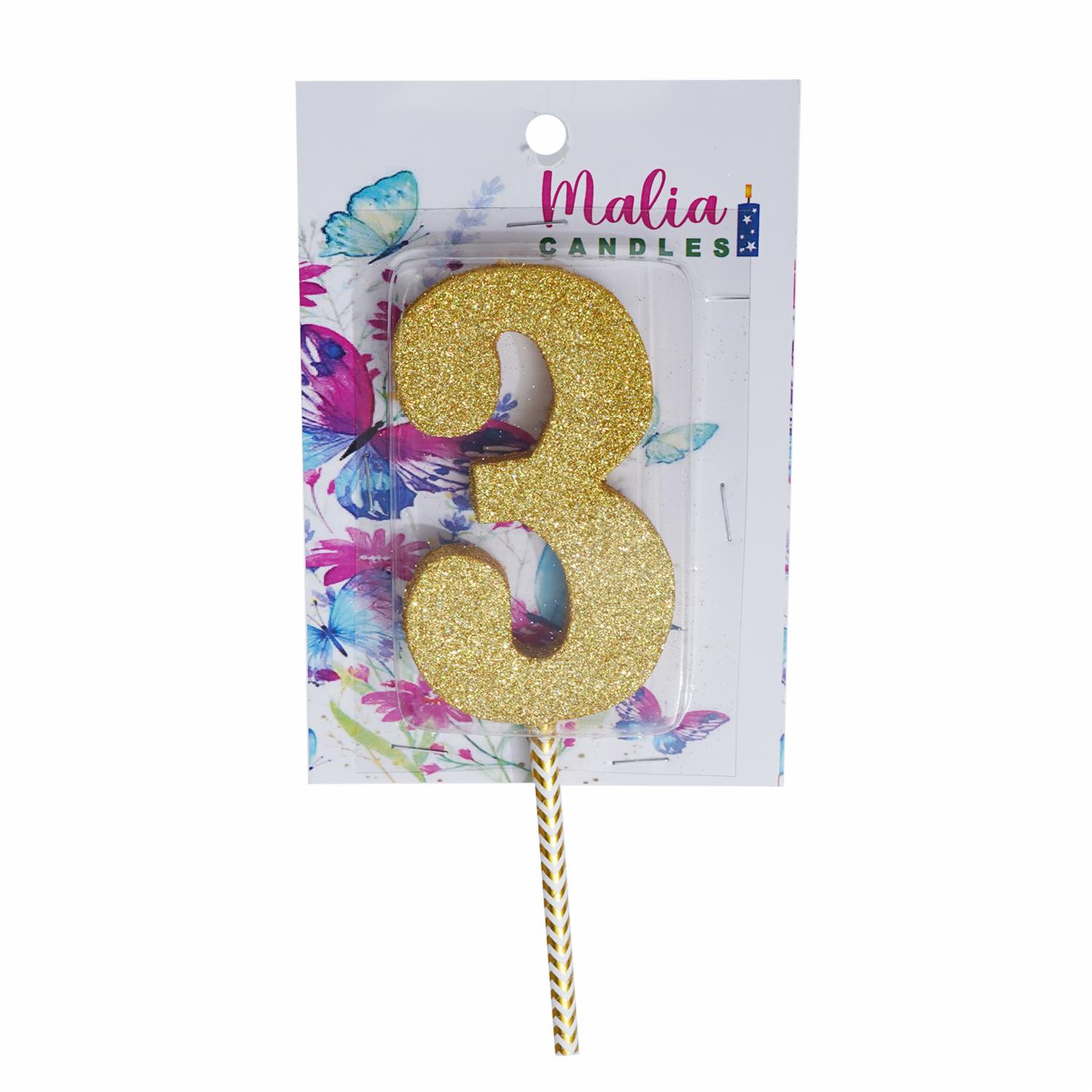 Vela Premium N3 Dorado Con Plata MALIA CANDLES 19 X 8 - Imagen 2