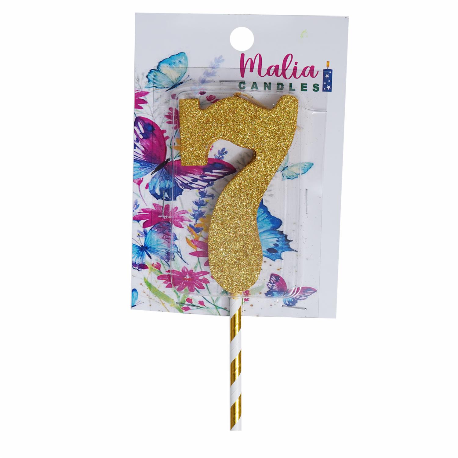 Vela Premium N7 Dorado Con Plata MALIA CANDLES 19 X 8 - Imagen 2