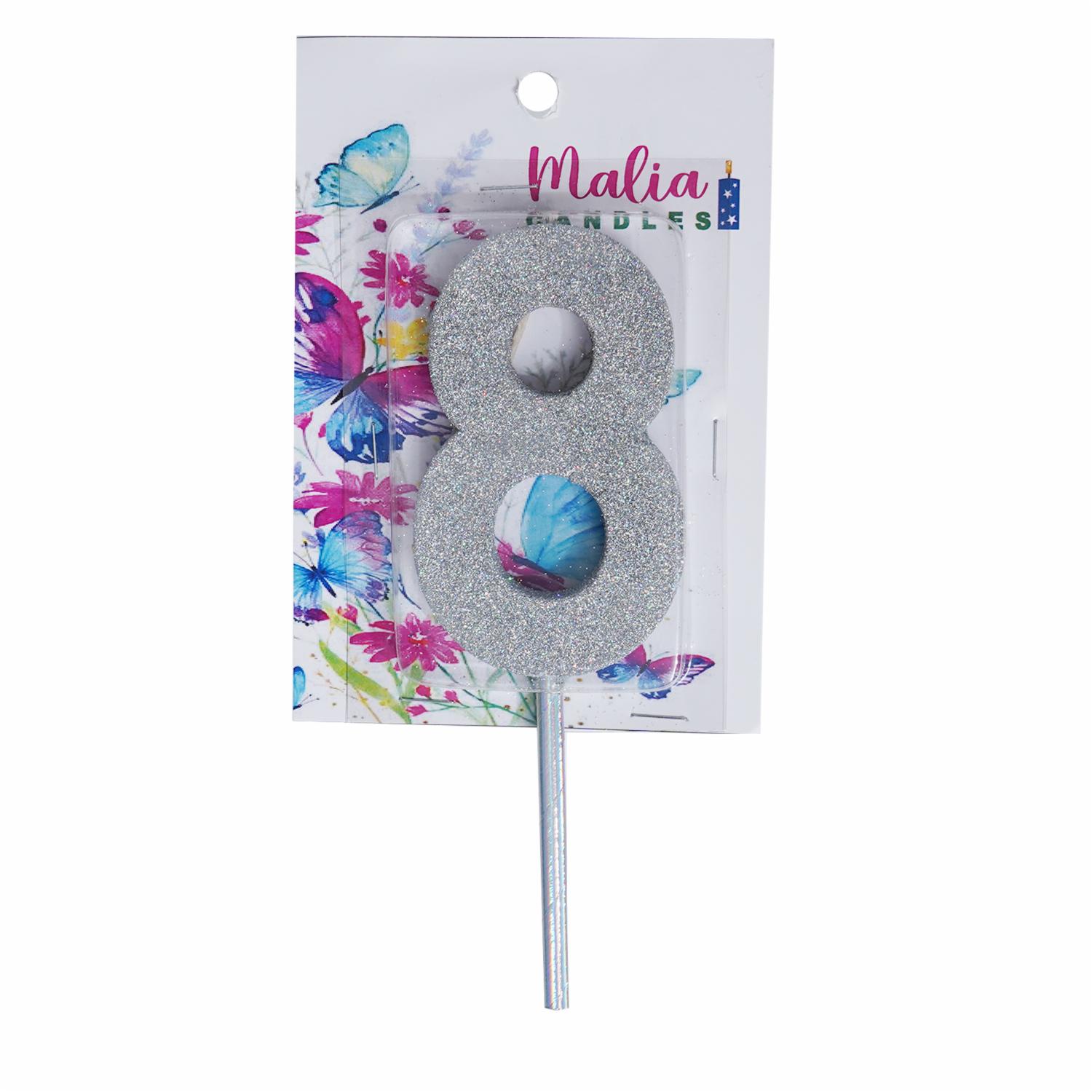 Vela Premium N8Dorado Con Plata MALIA CANDLES 19 X 8 - Imagen 2