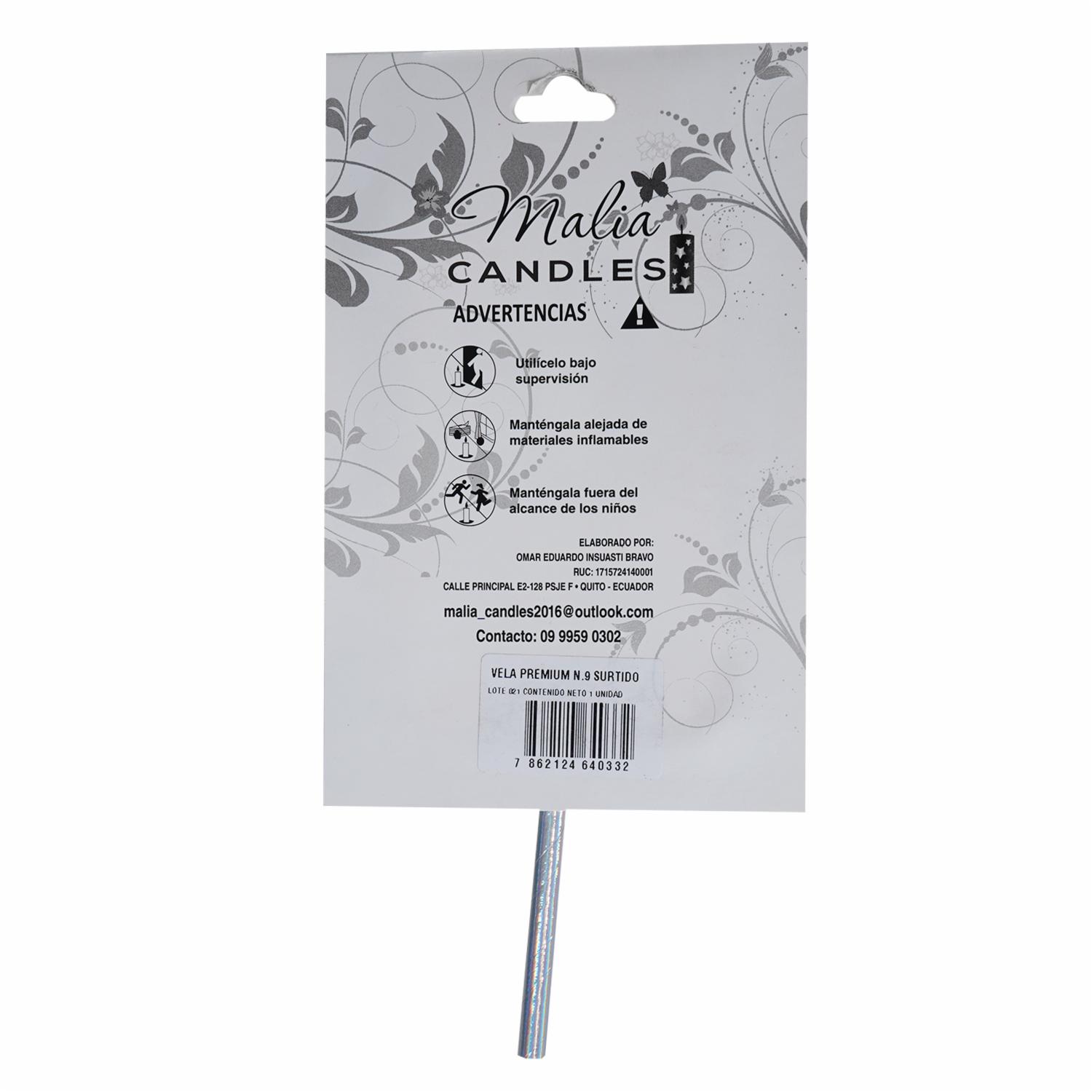 Vela Premium N9 Surtido MALIA CANDLES 19 X 8 - Imagen 2