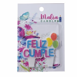 Vela Feliz Cumple Rosado MALIA CANDLES 13 X 9 Cm