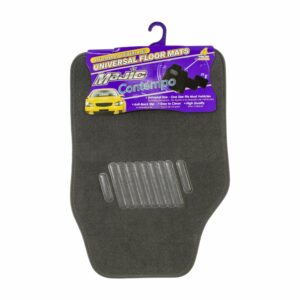 Moqueta Para Auto Alfombra - Gris Universal MAJIC 4 Piezas