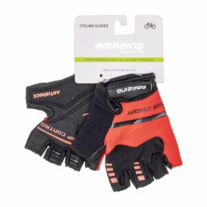 Guante De Bicicleta Rojo Negro AMAZING PEQUENOS