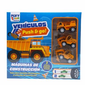 Libro Maquinas De Construcción Libro+Maleta+Juguete MEGABOOKS 10 Páginas
