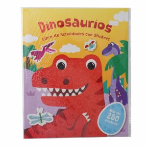Libros Dinosaurios+Stickers LATINBOOKS 45 Páginas