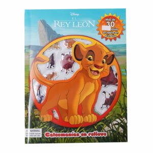 Libros Disney Rey Leon Calcomanías En Relieve DISNEY 24 Páginas