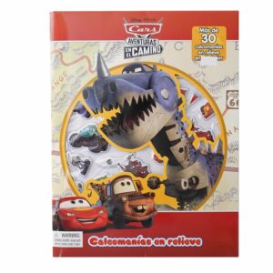 Libros Disney Cars Aventuras En El Camino Calcomanías En Relieve DISNEY 10 Páginas