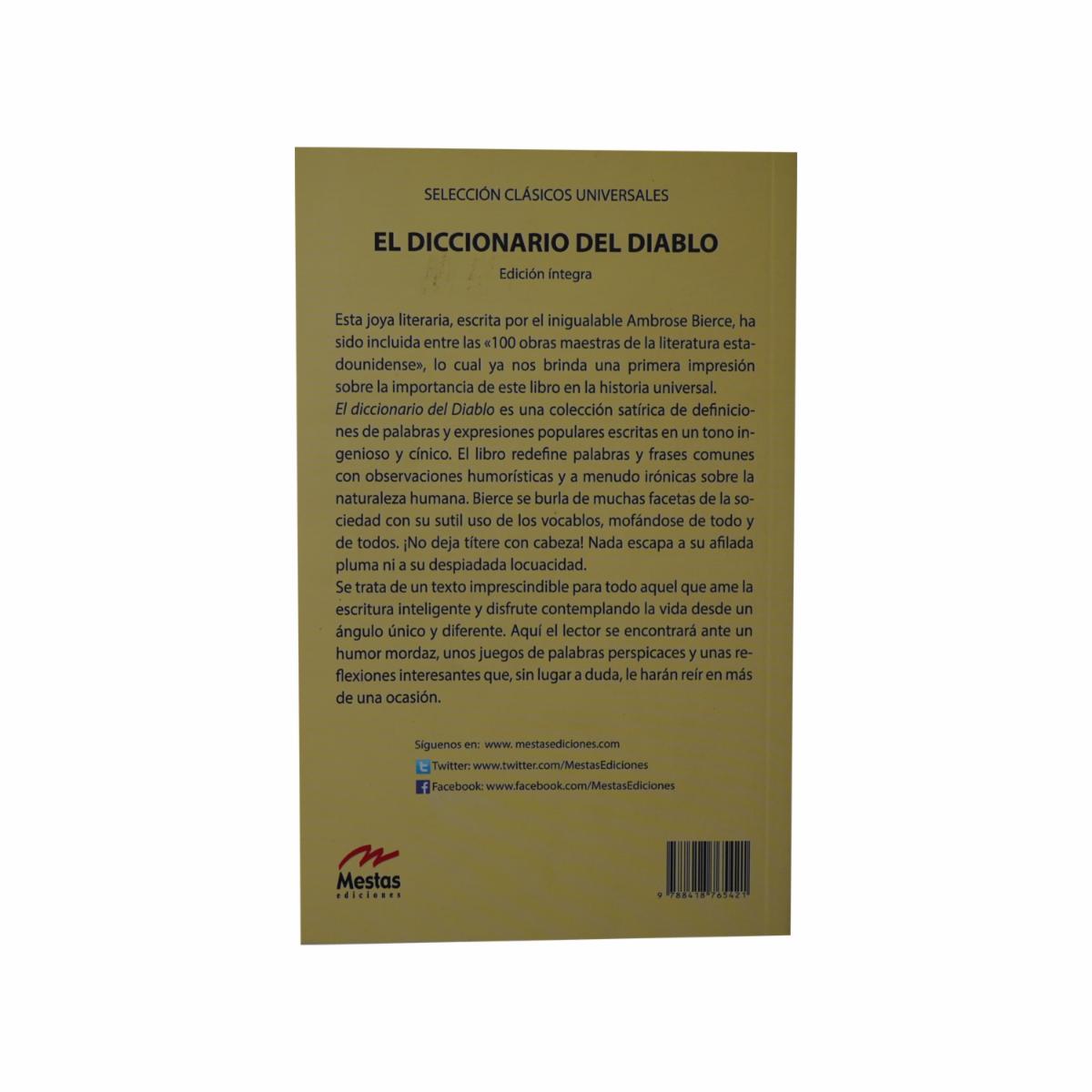 Libro El Diccionario Del Diablo MESTAS 144 Páginas - Imagen 3