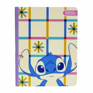 Cuaderno Cosido De Cuadros Diseño Stitch DISNEY 100 Hojas