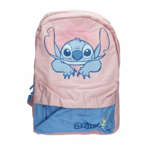 Mochila Escolar Stitch Rosado Celeste DISNEY 40X28X12 CM