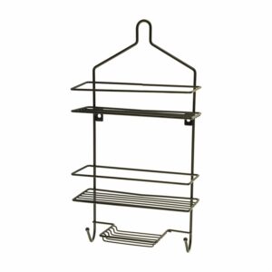 Organizador De Ducha De Rejilla Negro FREE HOME Metalico