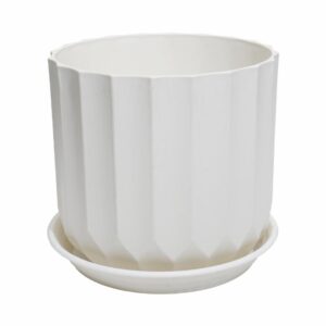 Maceta Color Blanca Con Base KOOME 21X19 5 Cm