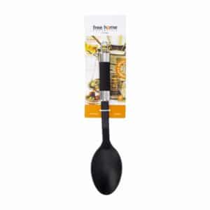 Cuchara De Servir Mango Negro Silver FREE HOME 1 Pieza