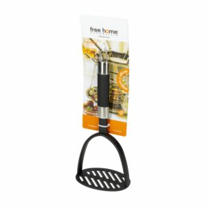 Prensa Papas Mango Negro Silver FREE HOME 1 Pieza