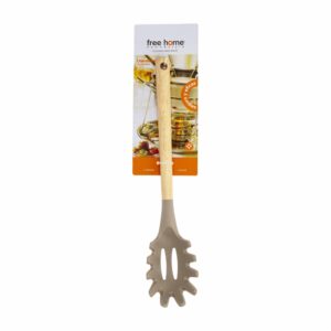 Cuchara Para Pasta Silicona Azul Mango De Madera FREE HOME 1  Pieza